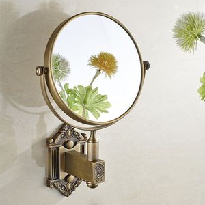 Europese antieke make-upspiegel schoonheid spiegel badkamer muur opknoping creatieve badkamer vouwen spiegel badkamer hanger LO74231
