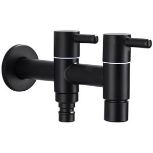 Wasmachine kraan Bidet Kraan Rvs Badkamer kraan tap Enkele Koude tuin Kraan Zwart outdoor mixer Kleine Tap