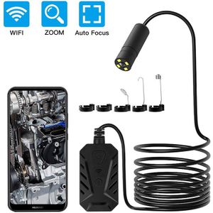 5MP Wifi Autofocus Endoscoop 2594*1944 Semi-Rigide Snake Inspectie Camera IP68 Waterdicht Met 2300mA Batterij Voor ios/Android