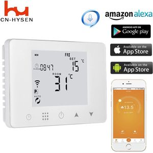 230V Ac Wifi Slimme Thermostaat Temperatuur Controller Voor Water/Gas Boiler Werkt Met Alexa Google Thuis