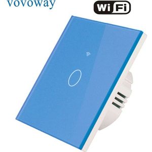 Tuya Wifi Smart Touch Schakelaar 110V-240V Lightes Schakelaars Alexa Echo Google Thuis En Suppor Remote Controlle crystal Glass Panel