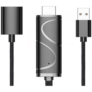 Display Dongle Kabel 1080P Usb Naar Hdmi Kabel Micro-Usb/Type-C Interface Ondersteuning 4K compatibel Met Android En Ios