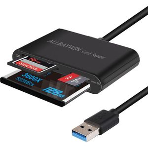 USB 3.0 SD Kaartlezer USB Memory Card Reader Writer Compact Flash Card Adapter voor CF/SD/TF micro SD/Micro Card voor Wind