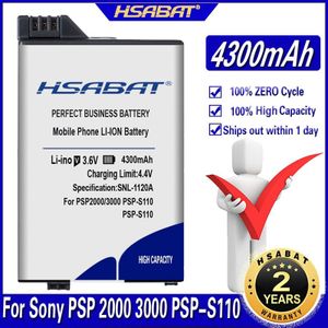 Hsabat S110 4300 Mah Batterij Voor Sony PSP2000 PSP3000 Psp 2000 3000 PSP-S110 Gamepad Playstation Portable Controller Batterijen