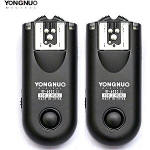 Yongnuo RF603 Ii C3 Draadloze Flash Trigger 2Pcs Transceivers Voor Canon 10D 20D 30D 40D 50D 5D Mark Ii iii 5D 6D 7D 1DS 1DX