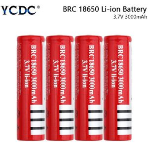 Ycdc 18650 3.7 V 3000 Mah Oplaadbare Batterij BRC18650 Met Spitse Voor Zaklamp Batterijen 18650 Li-Ion Cellen