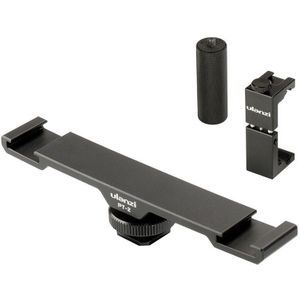 Ulanzi PT-2 Statief Dual Mount Koude Schoen Plaat Extension Bracket Adapter Voor Microfoon/Led Video Licht, telefoon Vlogging Rig Setup