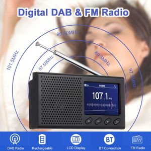 Dab Radio Met 2.4 Inch Kleuren Lcd-scherm Oplaadbare Handheld Digitale Fm Dab MP3 Speler Digitale Tuner 3.5 Mm Hoofdtelefoon jack