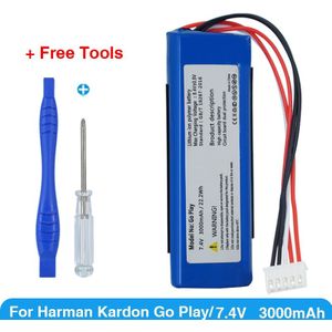 7.4V 3000Mah Batterij Voor Harman Kardon Gaan Spelen Speaker Li-Polymeer Lithium-polymeer Oplaadbare Accumulator Vervanging