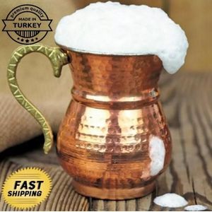 Poef Cooper Cup Koper Karnemelk Poef Cup Moscow Mule Mok Traditionele Gemaakt In Turkije Beste Producten