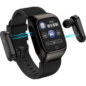 2-In-1 Smart Horloge Tws Oordopjes Fitness Tracker Echte Draadloze Bluetooth 5.0 Hoofdtelefoon Stappenteller Tracker Monitor Smart armband