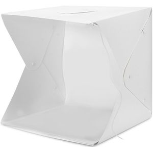 Draagbare Vouwen Lichtbak Fotografie Studio Softbox Led Light Soft Box Tent Kit Voor Telefoon Camera Foto Achtergrond