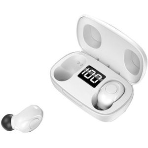 Draadloze Koptelefoon Tws Bluetooth 5.0 Mini Oordopjes Stereo Bass Led Power Display Noise Cancelling Sport Waterdichte Oordopjes In Ear