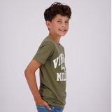 Vingino T-shirt met Logo Army Groen