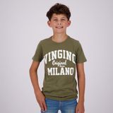 Vingino T-shirt met Logo Army Groen
