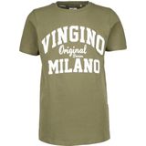 Vingino T-shirt met Logo Army Groen