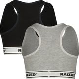 Raizzed Bh Top Nora - set van 2 Zwart/Grijs Melange