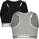 Raizzed Bh Top Nora - set van 2 Zwart/Grijs Melange
