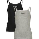 Raizzed Singlet Nora - set van 2 Zwart/Grijs Melange