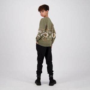 Vingino jongens gebreide sweater Mario Kalamata Green