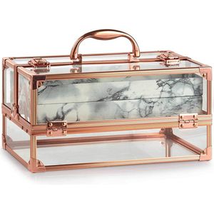 PIXMY® - Make Up Koffer – Vintage Rose Goud – Sieraden Houder – VC-RS