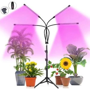 a sunny day kweeklamp LED inclusief statief - inclusief USB voeding - 160cm - groeilamp voor planten - zonlicht lamp - grow light - 40 Watt - Automatisch Timer voor 3-9-12 uur