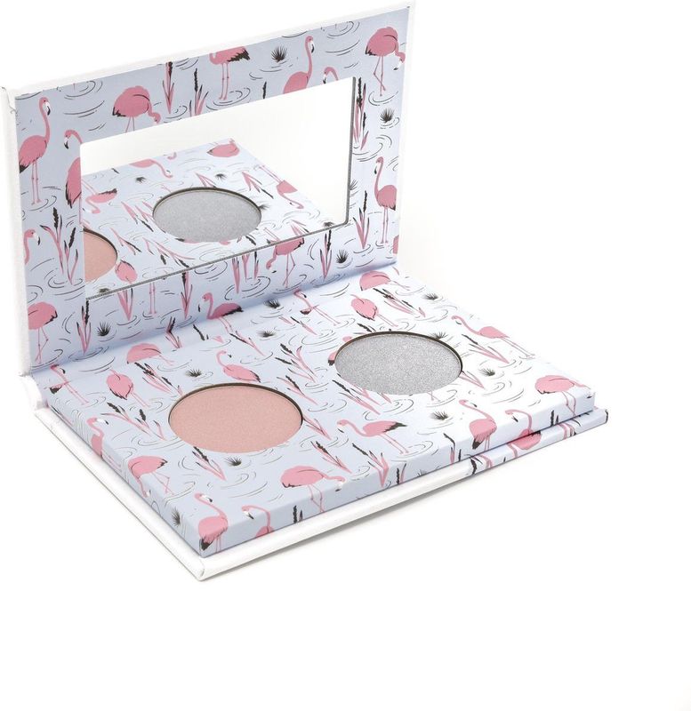 TOOT! Natuurlijke Duo Oogschaduw - Flamingo - Kinder make up - Tiener make up - Oogschaduw palette
