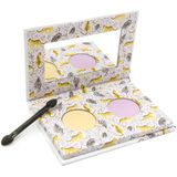 Natuurlijke Cheetah - Oogschaduw - Goudgeel - Paars