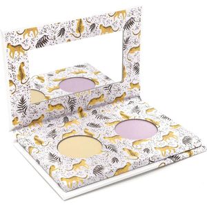 Natuurlijke Cheetah - Oogschaduw - Goudgeel - Paars