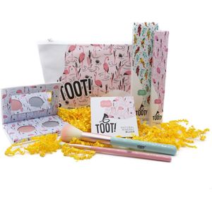 TOOT! Natuurlijke Kinder Make up Set XL - Flamingo - Make up koffer meisjes - Vegan - Parfumvrij