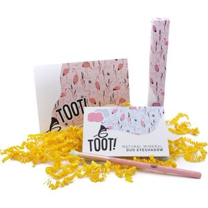 TOOT! Natuurlijke Kinder Make-up - Flamingo - Duo Oogschaduw & Kwast