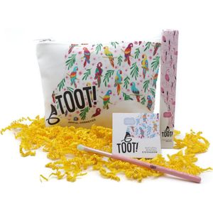 TOOT! Natuurlijke Kinder Make up Set - Papegaai - Oogschaduw, Kwast, Make up Tasje