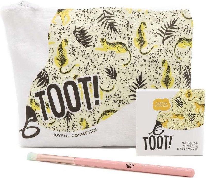 TOOT! Cheeky Cheetah Eyeshadow Set - Goudgeel - Kinder make up - Tiener make up - Vegan