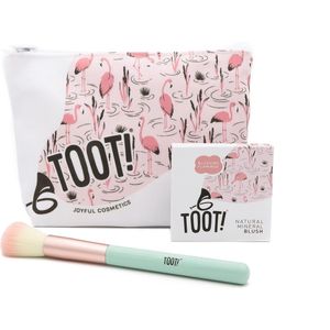 TOOT! Blushing Flamingo Blush Bag Set - Roze - Kinder make up - Tiener make up - Vegan