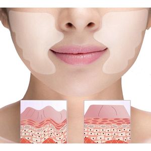Anti rimpel pad neus- lippenplooi - 2 stuks - plus  gezichtsborsteltje voor een langere levensduur - anti aging