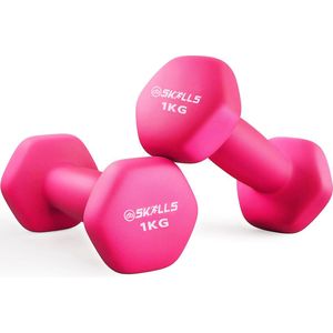 Week aanbieding: db SKILLS 1KG dumbbell set van 2 stuks - gewichten - fitness - sport