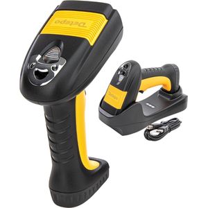 Barcode Scanner Draadloos - Professionele Handscanner voor 2D/QR Codes - USB & Bluetooth - Voor Industrieel Gebruik - Met Houder