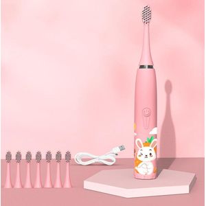 CoolHome Sonic Konijntje - Elektrische Tandenborstel geschikt voor Peuters en Kinderen - Kindertandenborstel - Roze