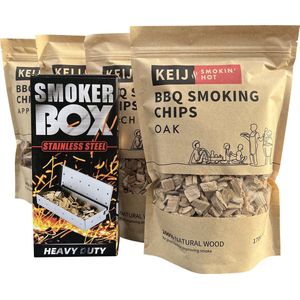 Voordeelpakket Smokerbox met rookhout Chips