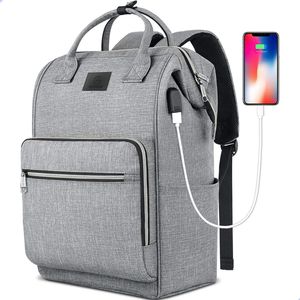 AG Rugzak & laptoptas - Luiertas - Grijs- Grote Rugtas - Geschikt tot 17.3 inch laptop - 34L - laptopvak - laptoptassen Anti Diefstal waterafstotend - voor dames, heren, jongens en meisjes - Inclusief Usb Oplaadstation - Zwart