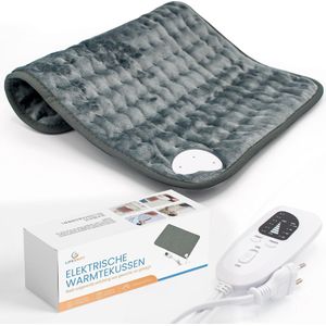 Lifeshift Elektrisch Warmtekussen 40x30cm - 6 Warmtestanden, Timer, Wasbaar