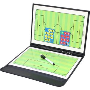 Lukana Trainersmap met Magneten - Coachmap voetbal - Tactiekbord - Voetbalmap - Coachbord Voetbal - Whiteboard Voetbal - Incl Accessoires