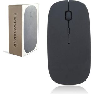 K&L Draadloze Muis - Draadloze Bluetooth Muis Laptop - Stil - Oplaadbaar - Zwart