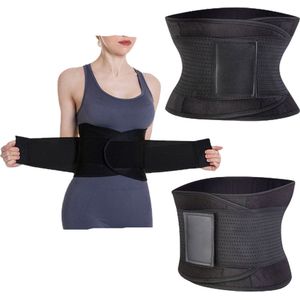 Waist Trainer Neopreen Afslank Gordel Maat S- Shaper Corset Band  - Afslankgordel-Afslankband - Sport Buik Shaper - Zweetband -Sauna Band - Afslankriem Zwart