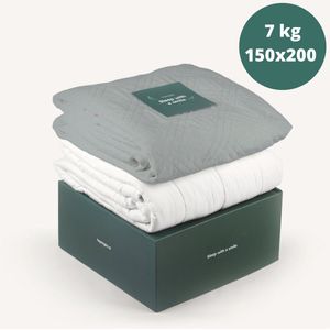 Topnight® Verzwaringsdeken 7 kg - 150x200 cm - Minky hoes meegeleverd - Zwaartedeken - Weighted Blanket - Verzwaard dekbed - Gewichtsdeken - Anti stress deken - Zwaartekracht deken - Zwaar Dekbed