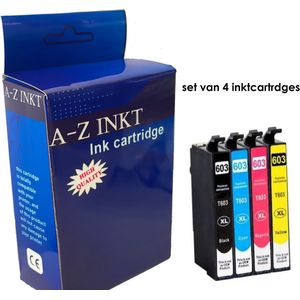 Premium inktcartrdige Epson 603 multipack set van 4x inkt BK/C/M/Y huismerk van Atotzinkt