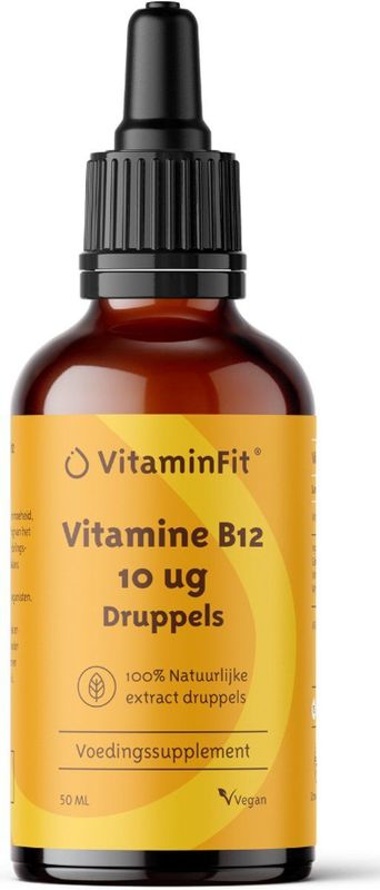 VitaminFit - Vitamine B12 - Druppels - Bioactieve Vorm - 30ml