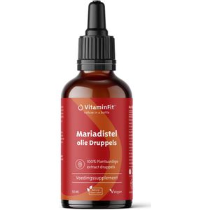 VitaminFit - Mariadistel Pit Olie Druppels - 100% Natuurlijk - 50 ML