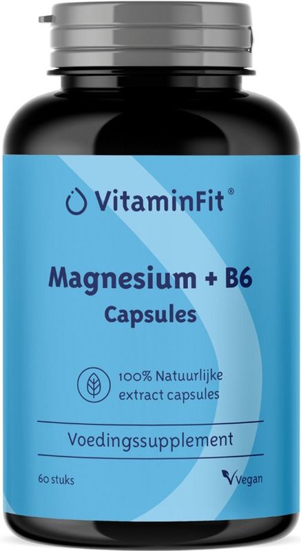 Vitamine B - Magnesium + Vitamine B6 - Capsules - 60 Stuks