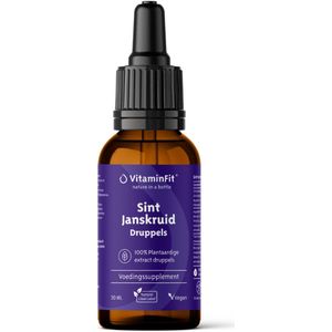 VitaminFit Sint Janskruid Druppels - 30 ML - 100% Natuurlijk - Ondersteuning Gemoedstoestand
